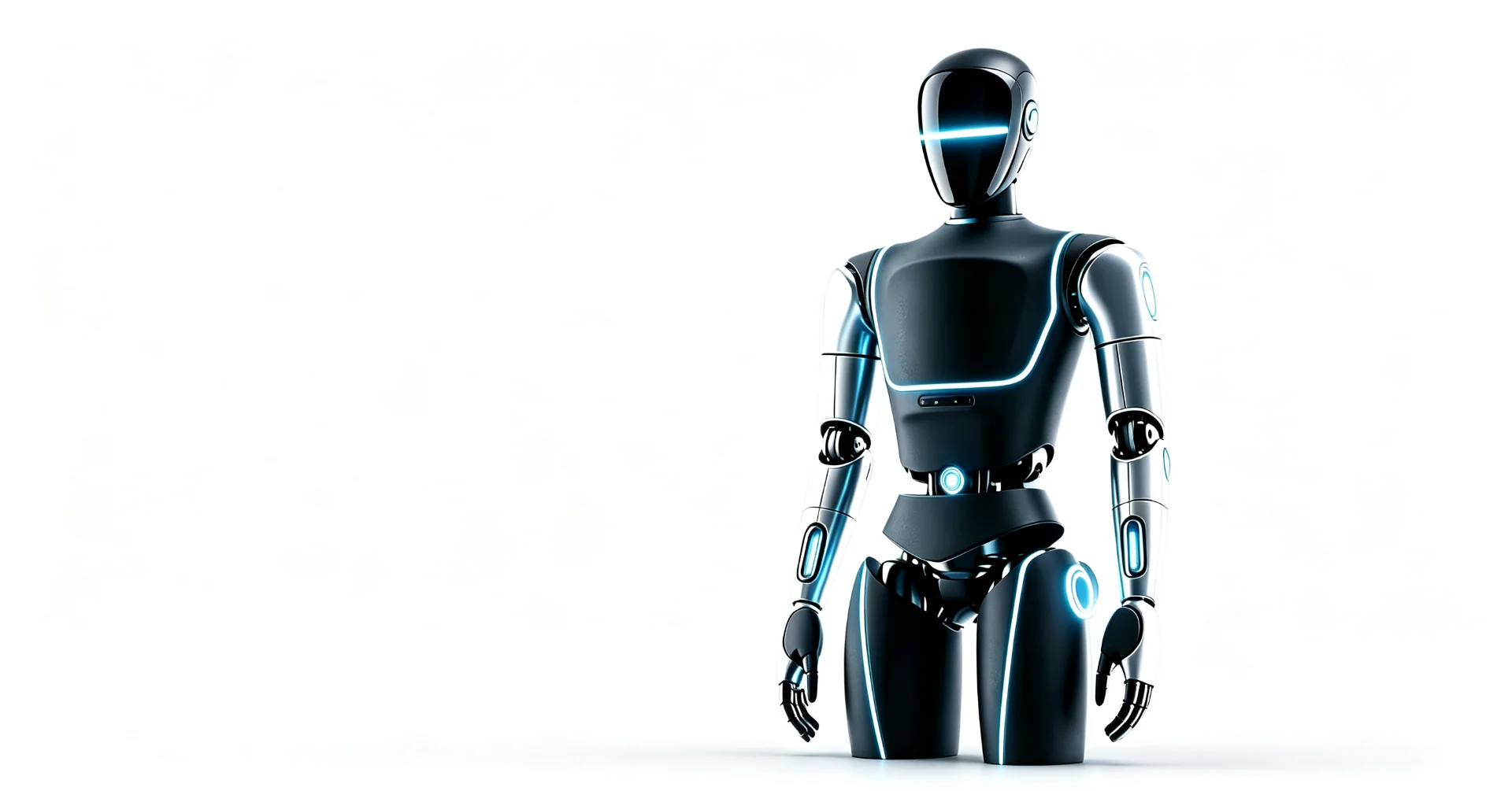 AI 人形机器人整机外观造型工业设计效果图